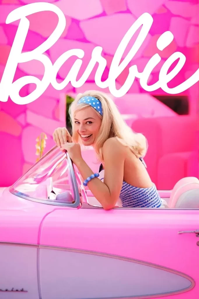 margot robbie as Barbie in promo shot