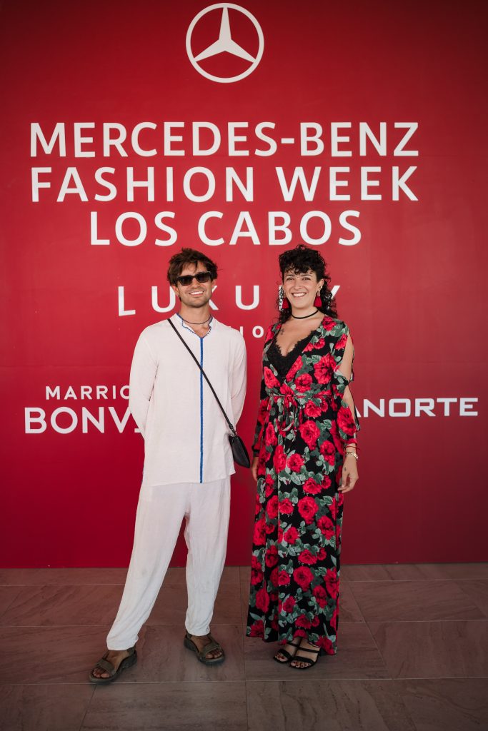 Michelle Aboumrade Ismael Fares at Mercedes Benz Fashion week Mexico