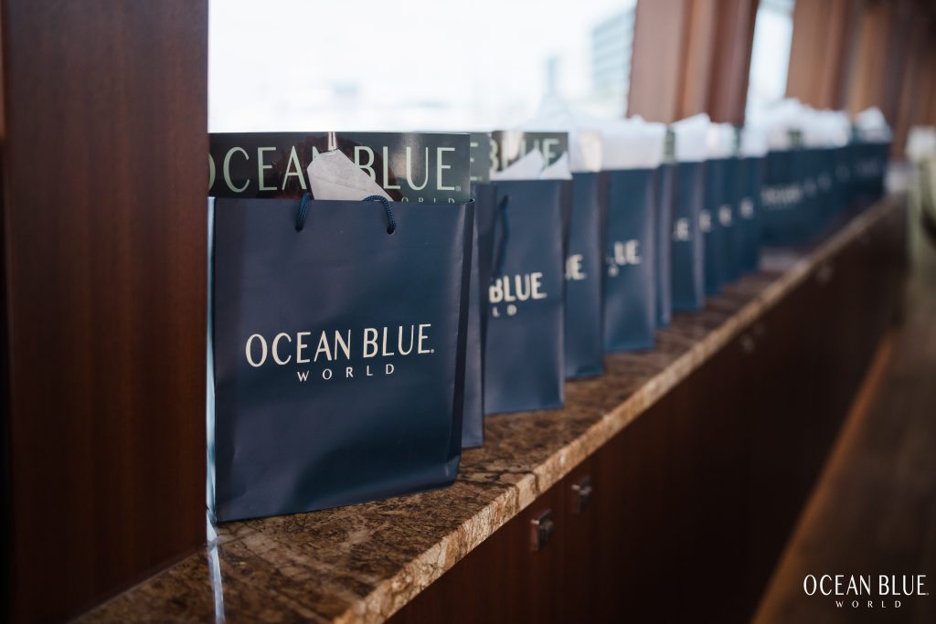 Ocean blue World gift bags