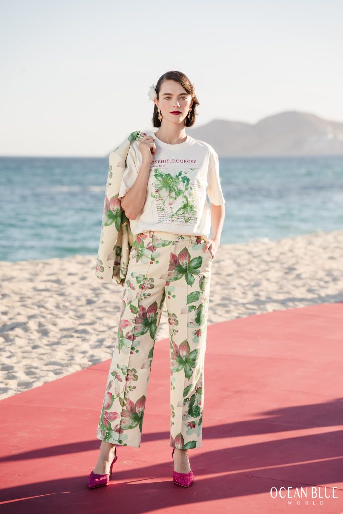 Model on runway wearing Waad Aloqaili Couture 