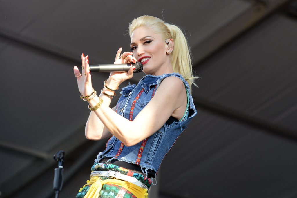 Gwen Stefani performs at a concert