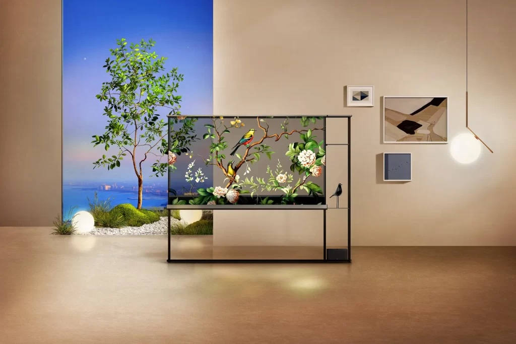 LG Electronics' first wireless transparent Oled TV