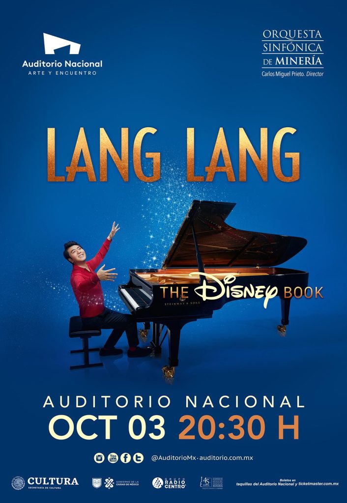 Lang Lang on a movie poster of Auditorio Nacional
