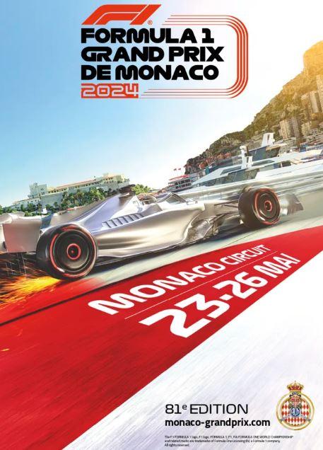 Formula 1 Grand Prix de Monaco 2024 poster