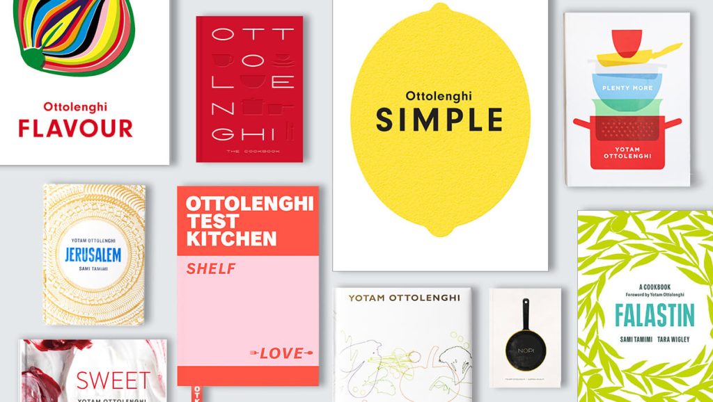 A collection of Yotam Ottolenghi's books