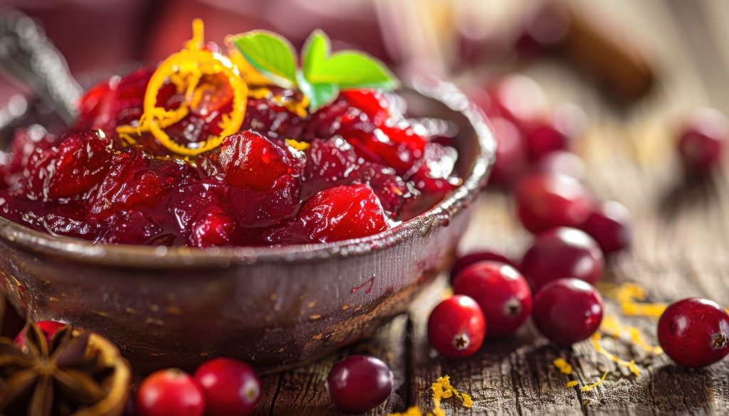 Tangy Cranberry Sauce with Orange and Cinnamon