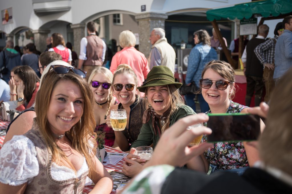 photo of group of women enjoying knodelfest festival 