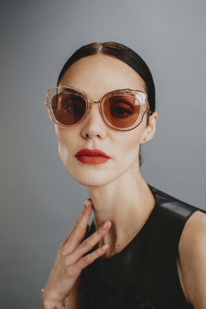 photo of a woman wearing Pineda Covalin Eyewear