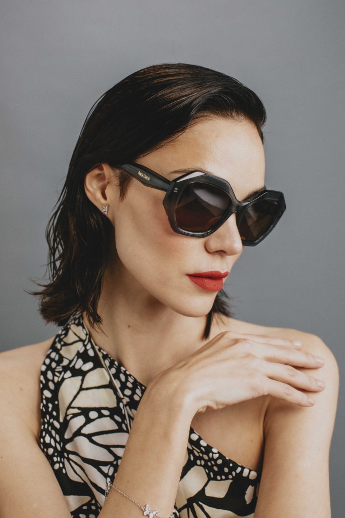 photo of a woman wearing Pineda Covalin Eyewear