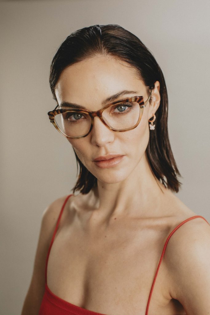 photo of a woman wearing Pineda Covalin Eyewear