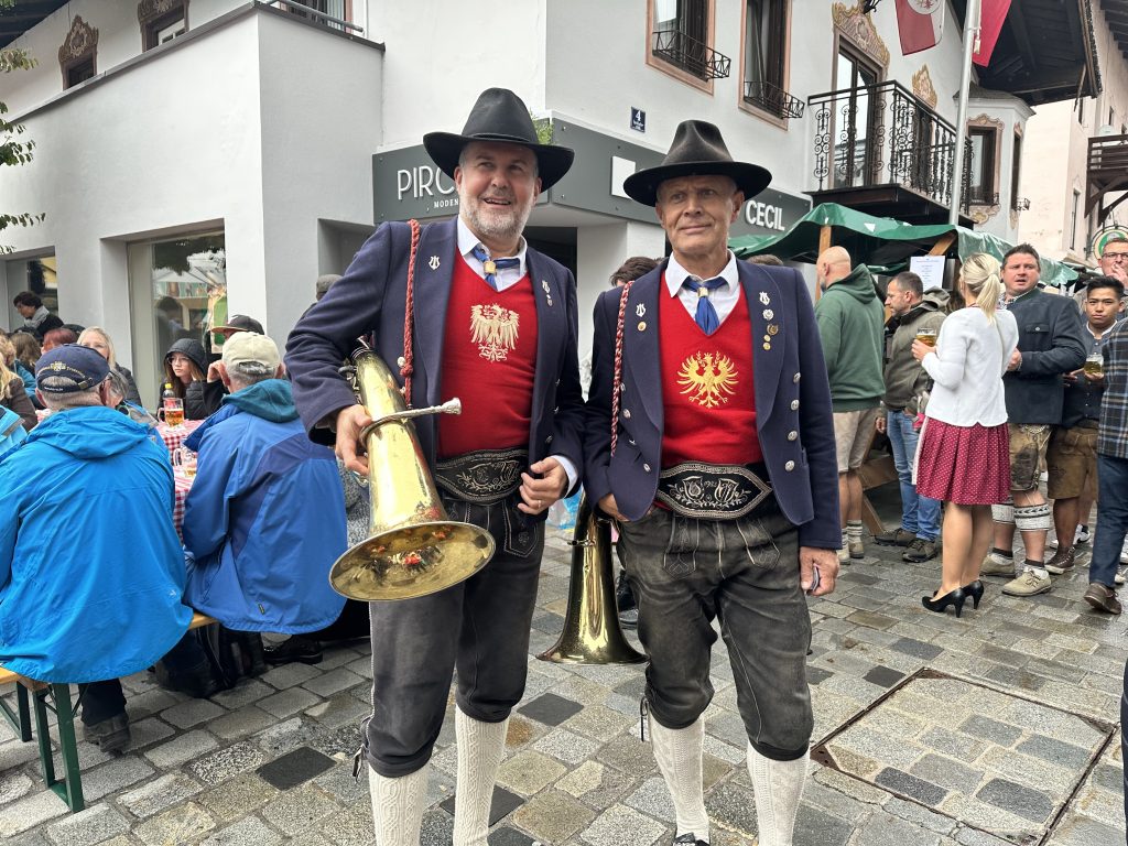 photo of two men at knodelfest festival