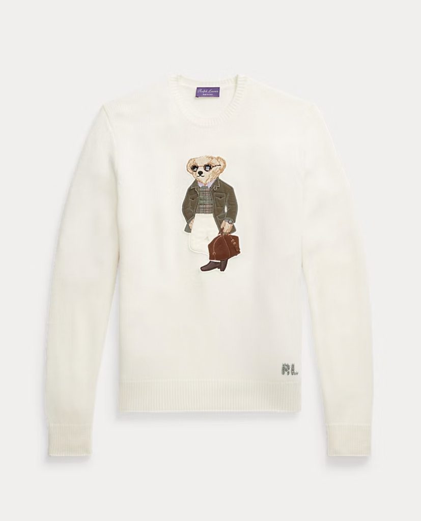 Polo Bear Cashmere Sweater | Classic Cream