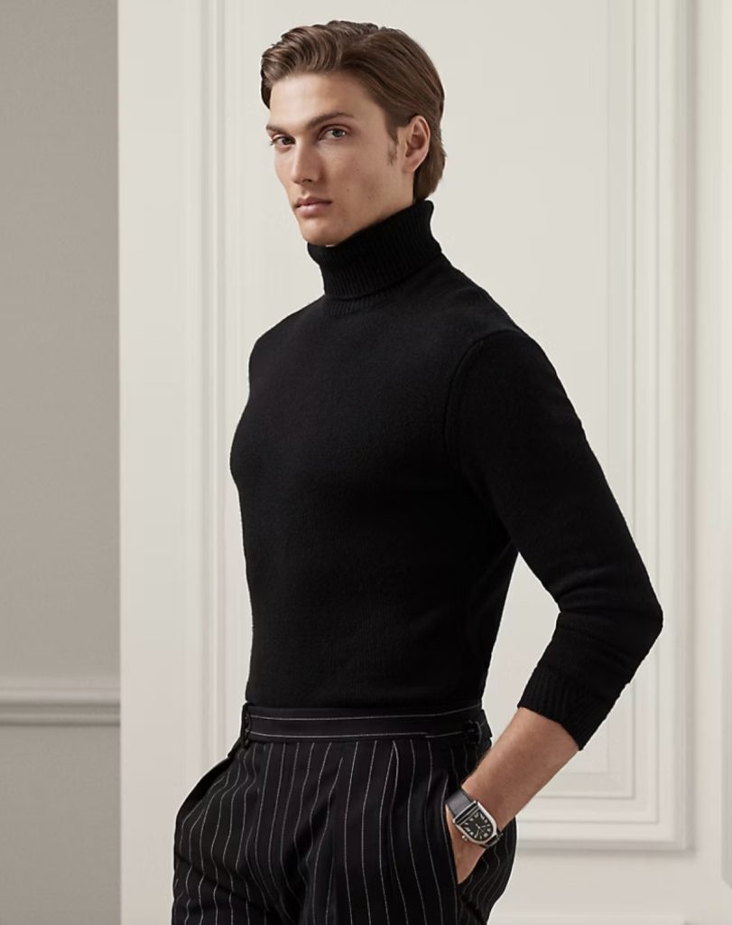 Cashmere Turtleneck Sweater | Classic Black