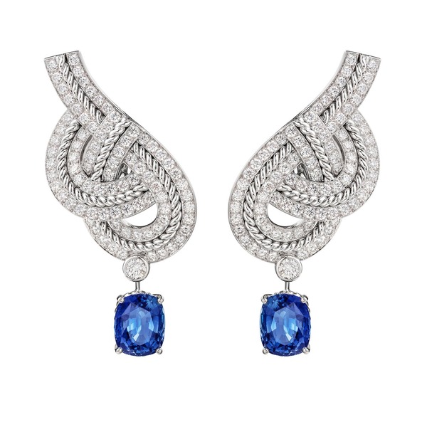 Azurean Braid earrings by Chanel