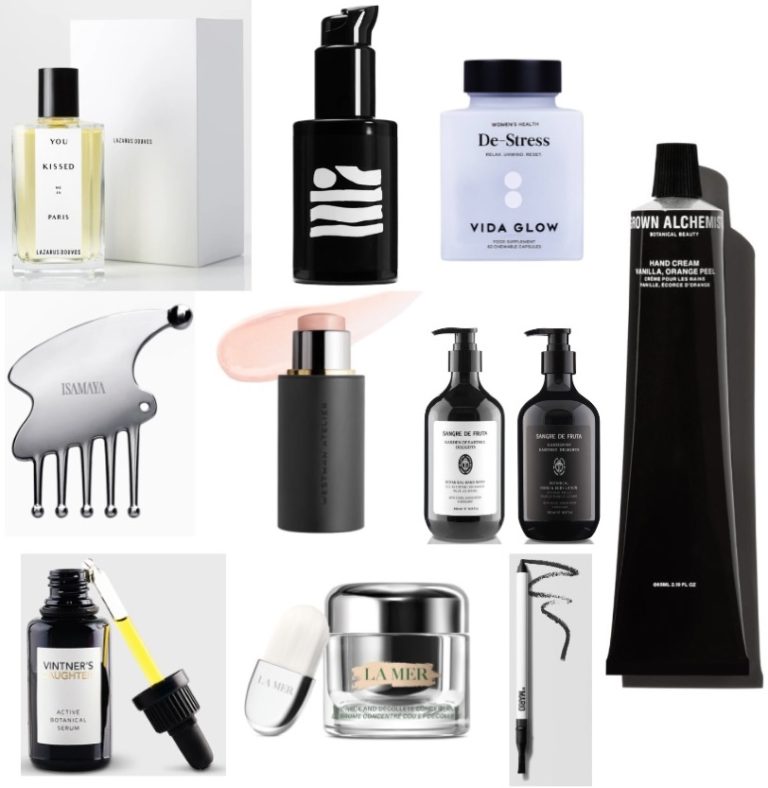 photo of several beauty products featured in article