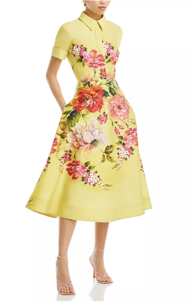 TERI JON FOR RICKI FREEMAN FLORAL DRESS