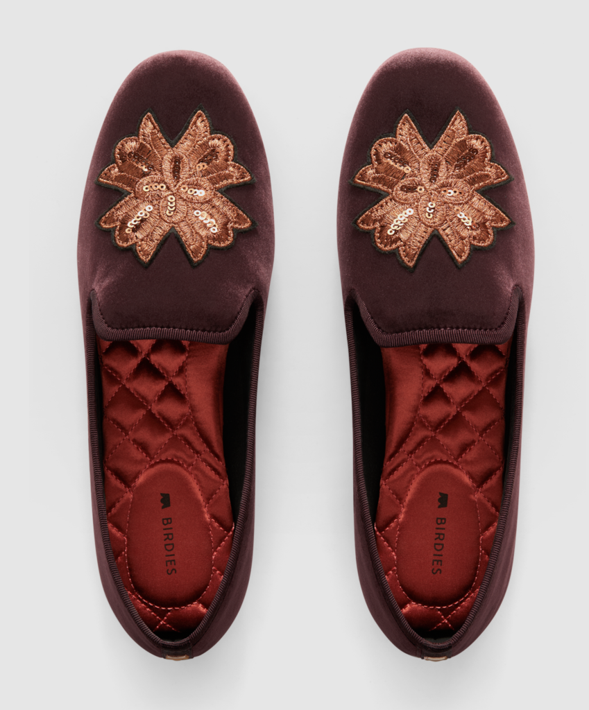 birdies velvet slipper