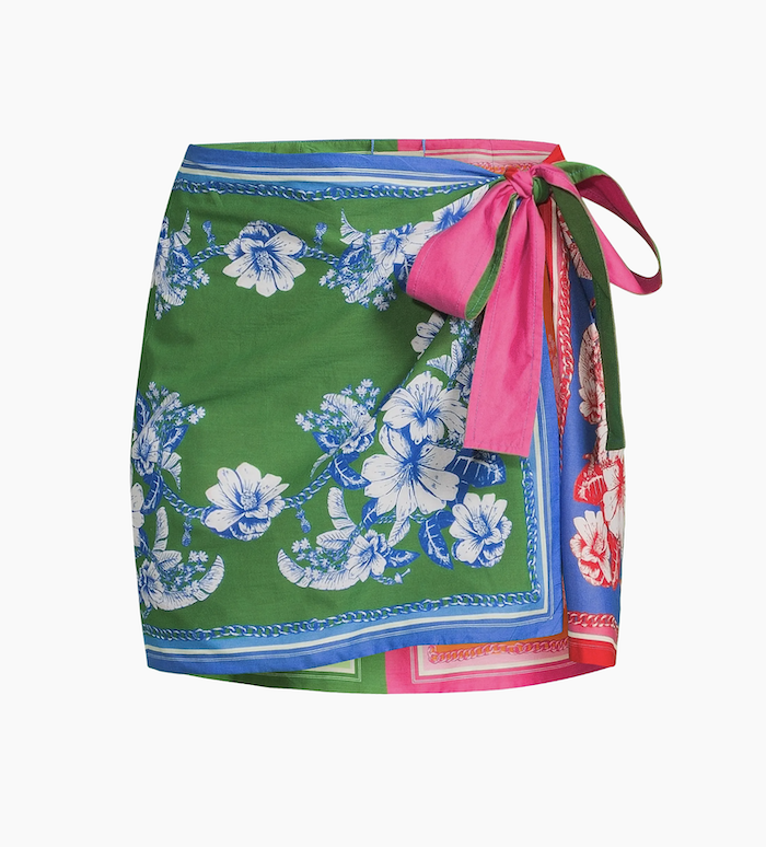 Farm Rio floral mini skirt