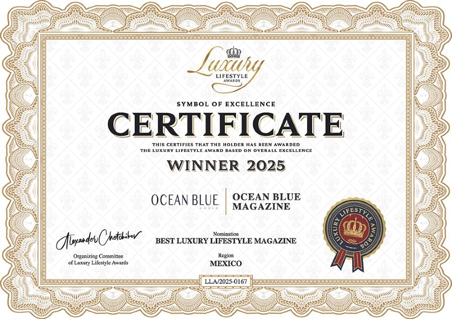 Ocean Blue Magazine, 2025 Best Luxury Lifestyle Magazine in Mexico