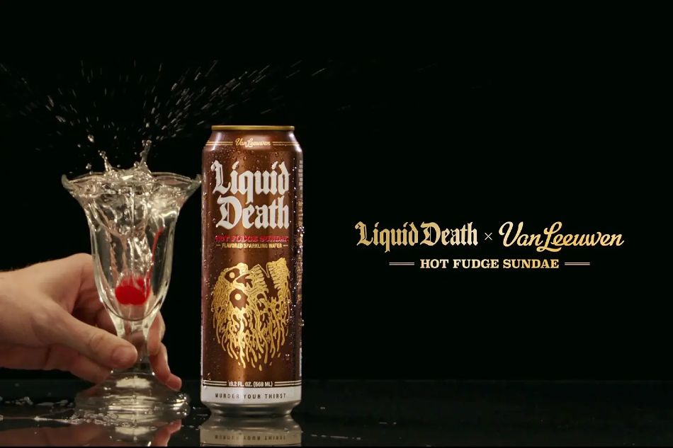 Liquid Death X Van Leeuwen