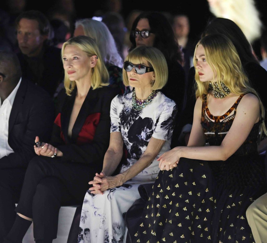 Alexander McQueen SS24 : Front Row - Paris Fashion Week - Womenswear Spring/Summer 2024