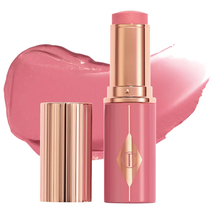 Photo 2B_ Charlotte Tilbury Unreal Lip + Cheek Glow Blush Stick with Hyaluronic Acid_Rosy Glow