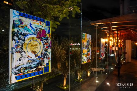 F1-inspired art installation by Alejandro Glatt