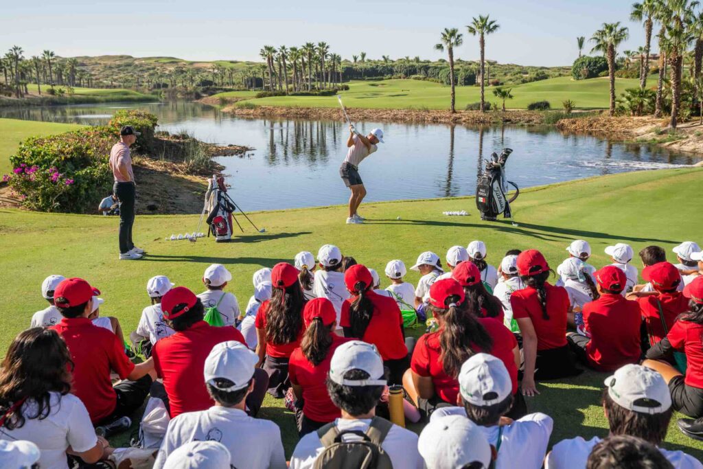 2025 World Wide Technology Championship First Tee Clinic, photographed at El Cardonal GC at Diamante in Cabo San Lucas, BCS, Mexico on November 8 2025. (Photograph ©2025 Darren Carroll)