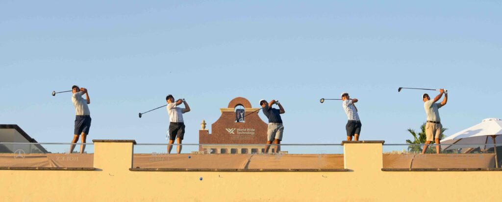 Golfers take the opening swing at the 2025 World Wide Technology Championship at El Cardonal at Diamante — a celebration of precision, performance, and the spirit of Los Cabos.