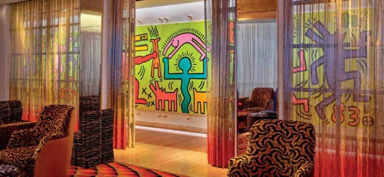 KEITH HARING, MONTREUX JAZZ FESTIVAL, AT FAENA HOTEL NY