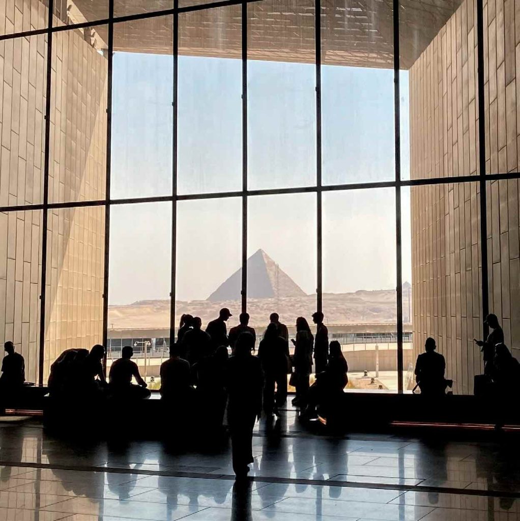 People Gathered trough the Window_pyramid