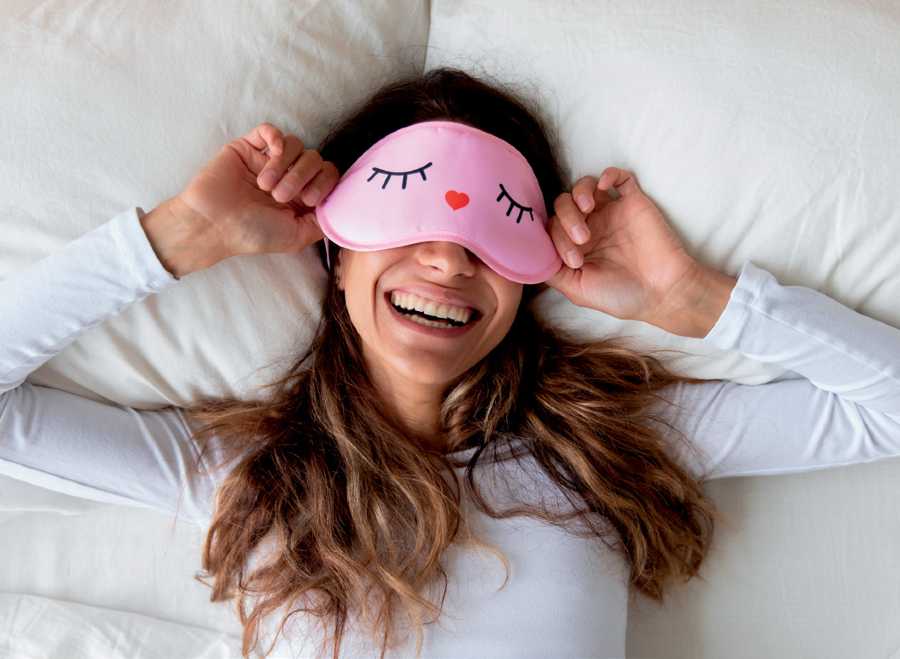 Sleeping Mask- Pink Eyelashes Silk