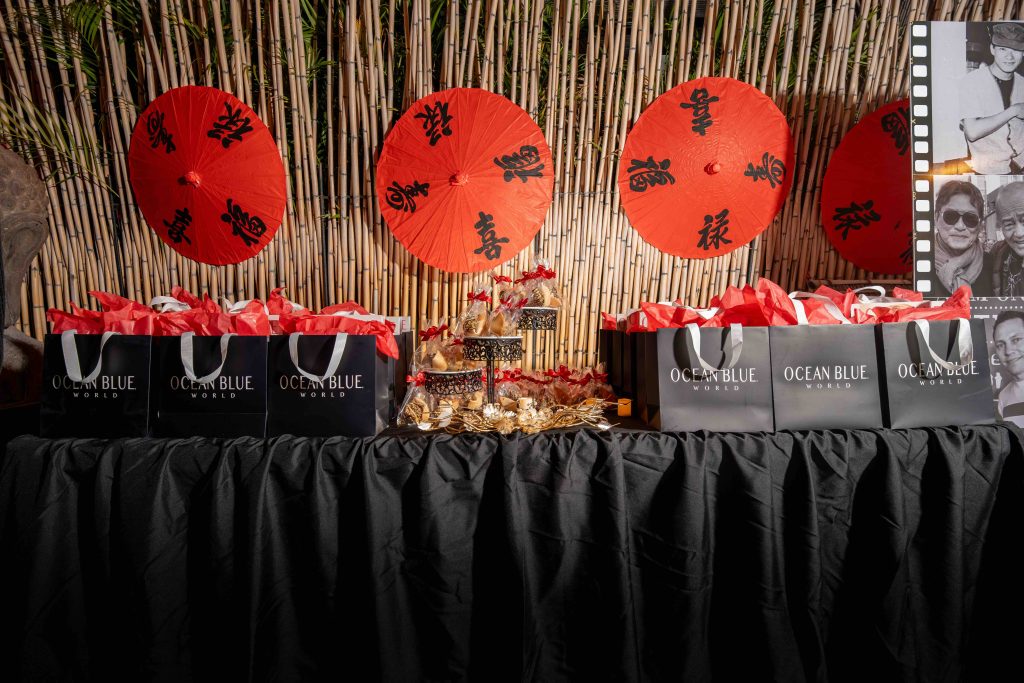 Ocean Blue’s signature gift bags thoughtfully curated as a parting gesture 